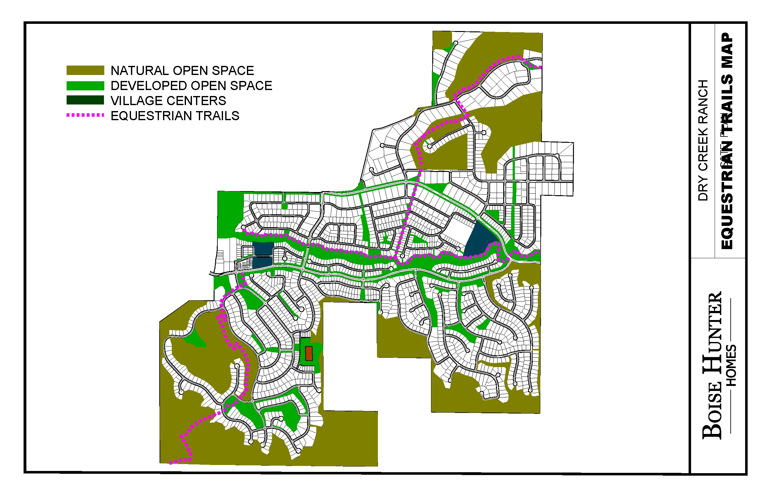 Ada County Dry Creek Ranch conceptual equestrian trails map
